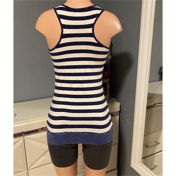 Basic Papaya Striped Tank Top - Picture 4 of 5